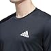 Adidas Mens Designed for Movement T-Shirt, Black, X-Large, Tall