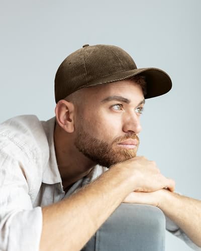 Image of WESTEND Corduroy Baseball Cap for Men and Women - Cool Weather Hats