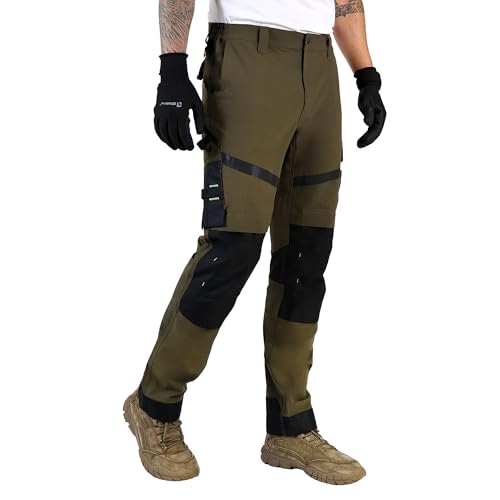 Ellobird Men's Cargo Work Pants - Water Repellent