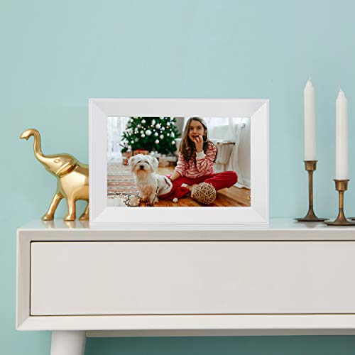 Aura Carver Smart Digital Picture Frame 10.1 Inch HD WiFi Cloud Digital Frame Free Unlimited Storage Easy Setup to Send Photos Remotely Via App More Secure Than Email - Thumbnail 2