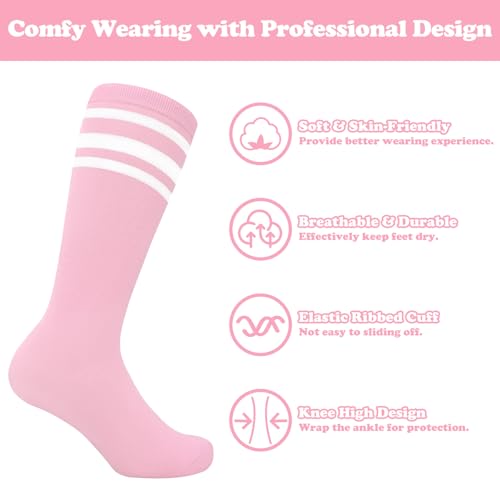 Image of Sarfel Toddler Soccer Socks Kids Soccer Socks Youth Soccer Socks Kids Baseball Socks Girls Softball Socks Boys Football Socks