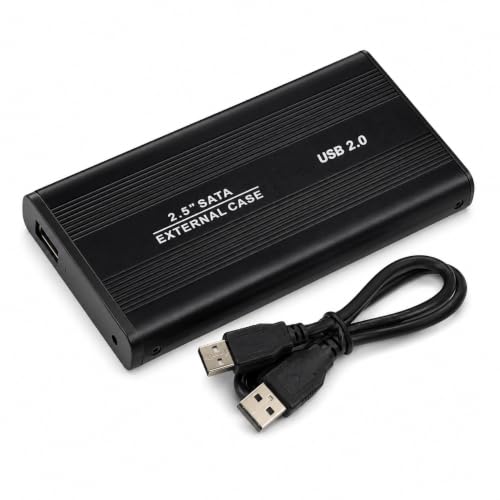 Case para HD Externo 2.5 SATA USB 2.0 até 4TB, Gaveta para HD e SSD Notebook, Adaptador para HD Externo, Backup de Arquivos e Armazenamento Portátil
