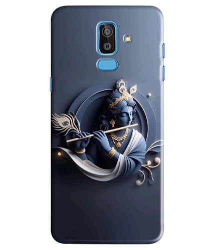 Image of Lord Krishna 3D Effect Printed Hard Back Case Cover Compatible for Samsung Galaxy J8 / Samsung Galaxy A6 Plus (Multicolor) - D1661