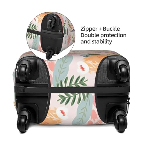 Spring Floral Flower Luggage Cover Elastic Suitcase Protector Ftis 22-24 Inch Suitcase Cover for Luggage4