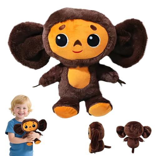 WDKXCN Cheburashka Plush Toy, Cheburashka Plush Toy, Big Eared Monkey Plush Toy, Soft Monkey Cuddly Toy, Plush Monkey Suitable as a Gift for Children WDKXCN Cheburashka Plush Toy, Cheburashka Plush Toy, Big Eared Monkey Plush Toy, Soft Monkey Cuddly Toy, Plush Monkey Suitable as a Gift for Children