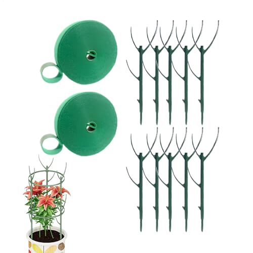 Piquet pour de Jardin, piquets de Treillis pour grimpantes, Support de légumes et de Fleurs, idéal pour Les tomates, pivoines, Roses, hortensias, Parfait pour Le Jardin Domestique