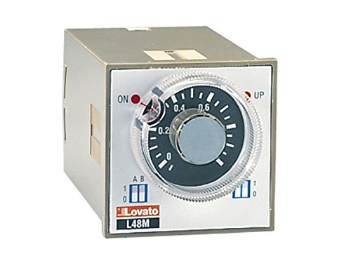 Lovato Electric 31L48MM240 Time Relay, Multifunction, Multi Voltage and Multiscale, Plug-in and Flush Mount Version 48 mm x 48 mm
