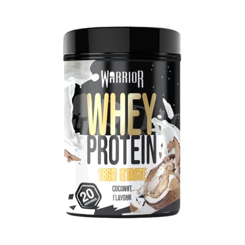 Proteína de suero de leche en polvo Warrior Whey 500 g (hasta 36 g por batido) - Sabor delicioso y rico en aminoácidos para el crecimiento muscular - 20 raciones (Coco) Proteína de suero de leche en polvo Warrior Whey 500 g (hasta 36 g por batido) - Sabor delicioso y rico en aminoácidos para el crecimiento muscular - 20 raciones (Coco)