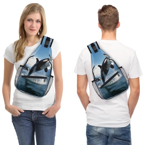 Bolso cruzado unisex estilo sling para viaje y senderismo miniatura 7