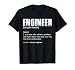 Engineer Definition T Shirt Funny Engineering T-Shirt
