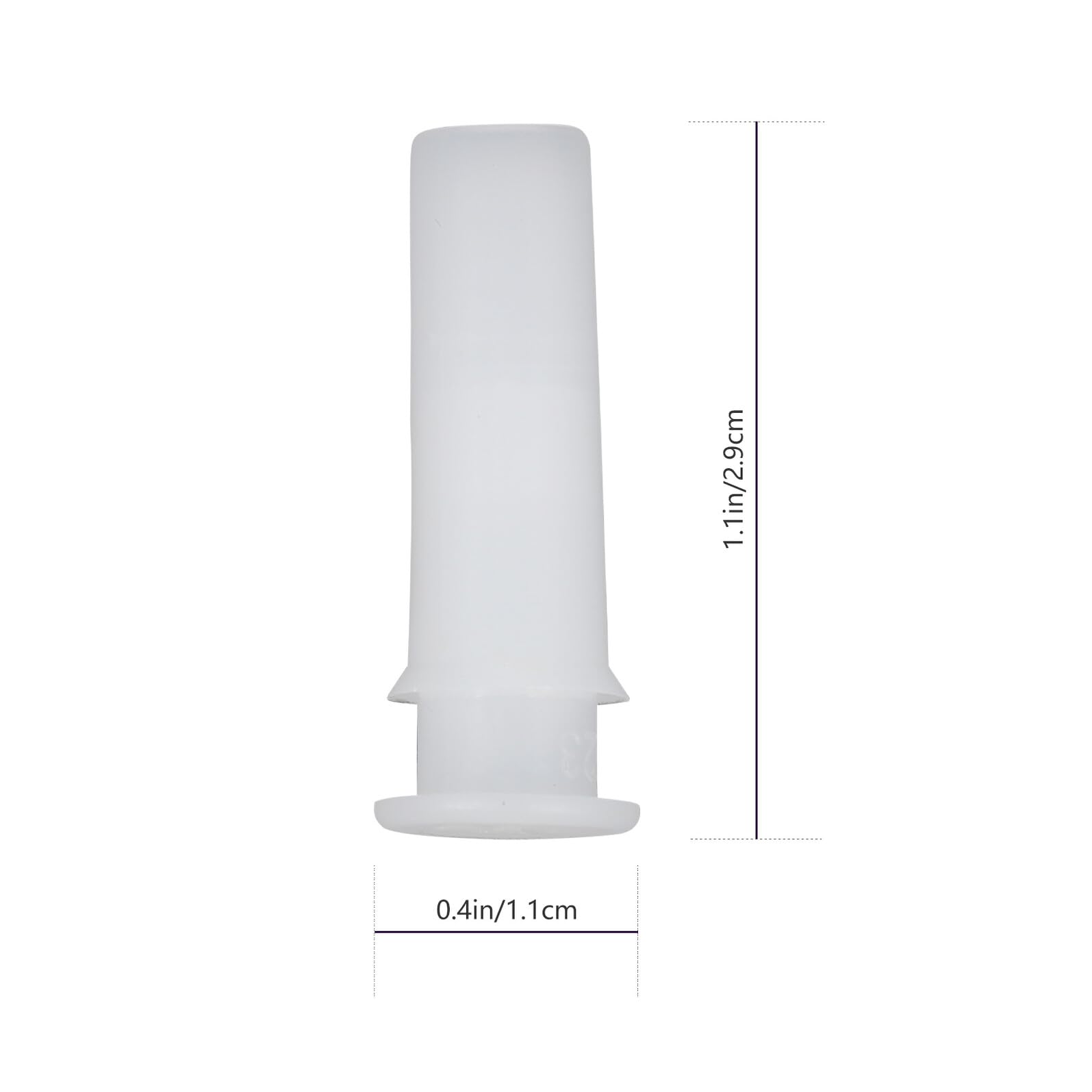 Squeaker per Giocattoli 100 Pezzi Plastico Bianco Inserto | Rumore Chiaro e Forte, Accessori Inseribili per Toy, Formato 2, 9cm, Set da 100