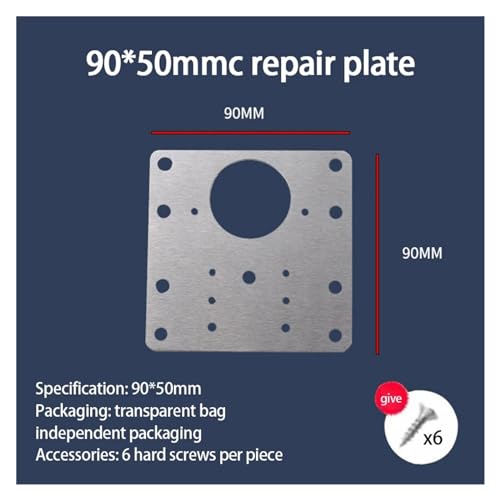 Placa de reparación de bisagra para arreglar armarios rotos de acero inoxidable 7