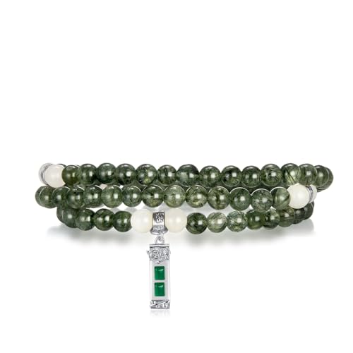 Image of Five Elements 18K Gold Vermeil 3 Layered Crystal Gemstone Beads Bracelet & Necklace for women Solid 925 Sterling Silver 18K Gold or White Gold Plated jewelry