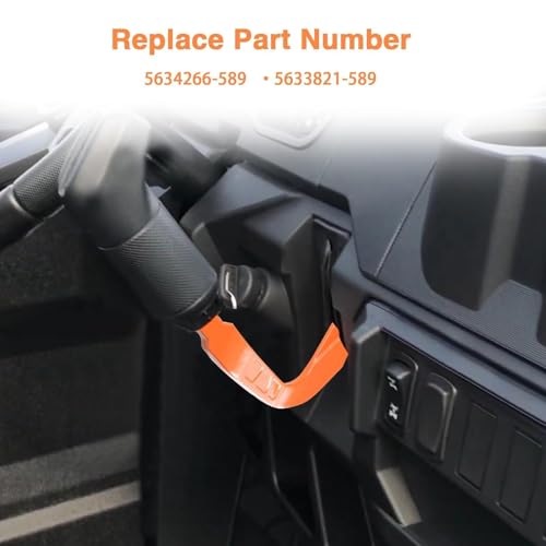 Image of Upgraded Stainless Steel Cast Gear Shift Shifter Lever Compatible with Polaris Ranger 1000 2018-2021 Polaris Pro XD 2019-2020 Replace # 5634266-589, 5633821-589 (Orange)