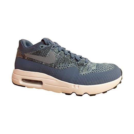 Nike Air MAx 1 Ultra Flyknit löpartränare för män 875942 sneakers Skor (UK 6/US 6.5/EU 39, Ocean Dimma Mica Blue 400)