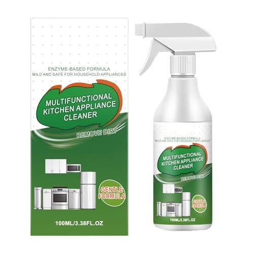 Image of Multi-Purpose Kitchen Enzyme Cleaner Spray – Heavy Duty Foaming Degreaser for Oven, Stove Top, Appliances & Glass, Powerful All-in-One Kitchen Grease Cleaner (1 bottle)