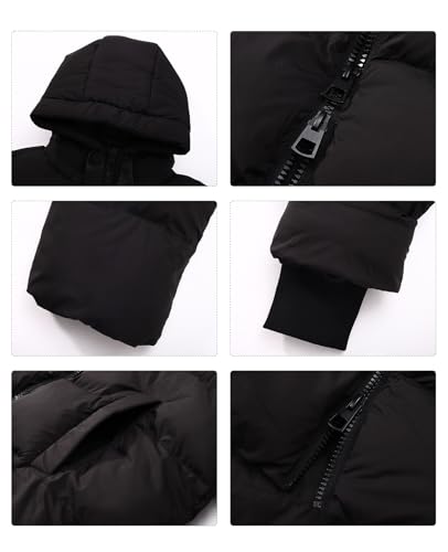 HOTIAN Women's Long Quilted Coat Maxi Length Thickened Puffer Down Jacket Padded Winter Warm Outerwear4