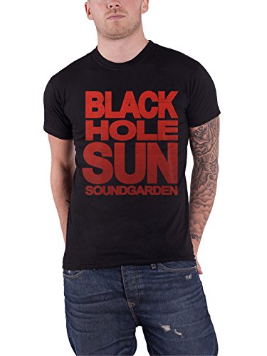 Soundgarden T Shirt Noir Hole Sun Grunge Band Logo Officiel Homme Nouveau Noir - Les Beatles, Paul McCartney, John Lennon, RIngo Starr, George Harrison Soundgarden T Shirt Noir Hole Sun Grunge Band Logo Officiel Homme Nouveau Noir