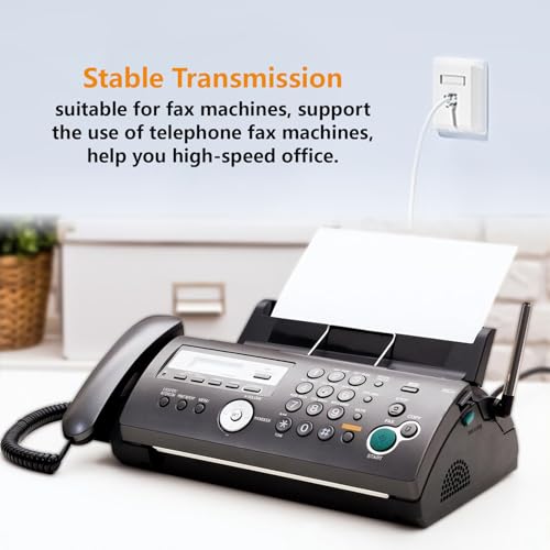 20PCS RJ11 connectors, 6P4C Telephone Connector Modular Plugs(with 3-pronged Contacts) for Solid or Stranded Phone Line Cord Conductors