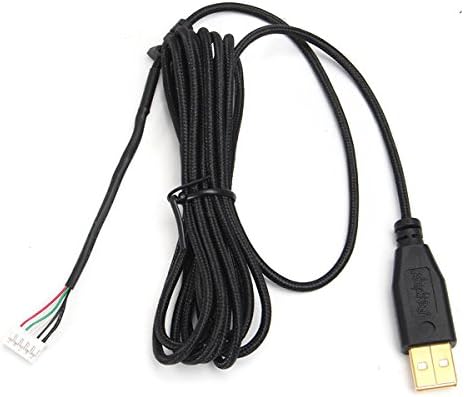 2PCS USB Gold Plated Replacement Gaming Mouse Cable for Razer DeathAdder