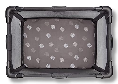 4moms breeze playard sheets for baby bassinets and furniture machine washable and 100 cotton white amp grey 2 pack