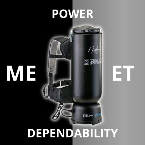 Prolux 10 Quart Commercial Backpack Vacuum With Premium 1.5-Inch Attachments, Hepa Air Filtration, Deep Cleaning For All Floor Surfaces #TOP6