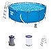 Produktbild Bestway Steel Pro Max Framepool-Set, rund, mit Filterpumpe & Sicherheitsleiter 366 x 100 cm