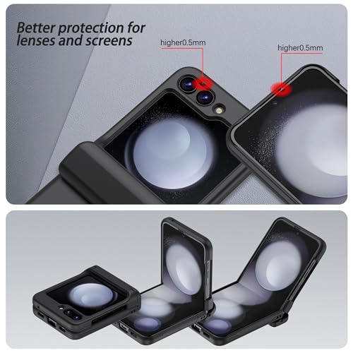 Dakorie DAK0118-01 Phone Case For Samsung Galaxy Z Flip 5 Case Cover With Card Holder, Full Body Protector With Hinge Phone Cover For Samsung Galaxy Z Flip 5 5G thumb #2