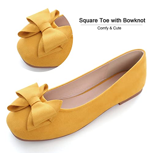 Image of Dear Time Women's Flats Shoes Bowknot Dressy Ballets Loafers Wedding Business Casual Walking Shoes