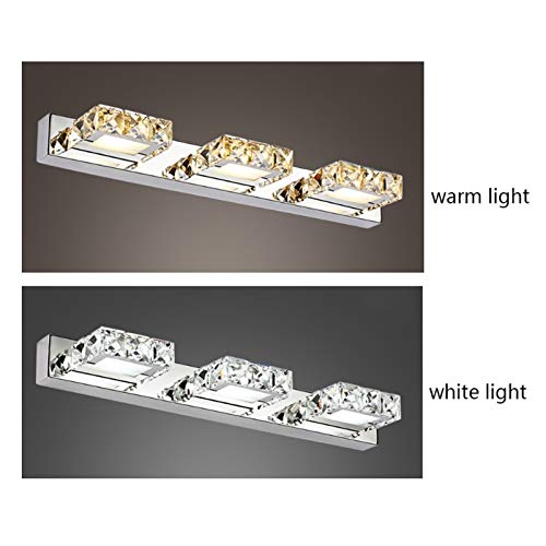 Lumière miroir LED moderne en cristal luminaire mural de prestige - 4