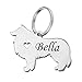 Produktbild Tornado Personalisierte Haustiermarke Labrador Retriever Silhouette Hund Collie Anhänger Haustier Gedenkanhänger Edelstahl Geschenk Custom Gravur mit Name & Nummer Geschenkbox