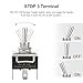 Baomain 1-Pack Toggle Switch,ON-Off-ON SPDT 3-Pin 15V/250V AC,12mm mounting Hole,1/4