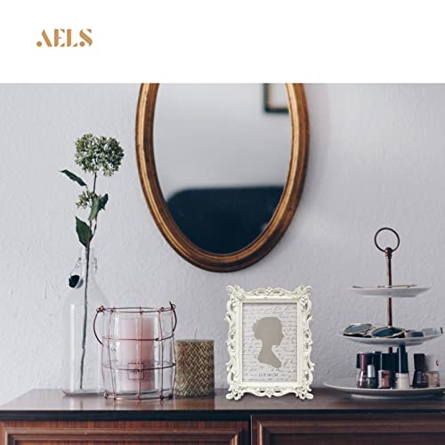 Aels 5X7 Inch Vintage Picture Frame, Elegant Antique Photo Frames With Glass Front, Photo Display, Tabletop Wall Hanging, Gift Ideas, White Waves #TOP5
