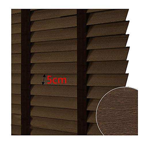 YJFENG-Persianas venecianas Trefilado Impermeable, Listones De Madera Control De Cordón Pulido Suave Fácil De Usar Oficina Hotel Tamaño Personalizado (Color : Multi-Colored, Size : 160x225cm)