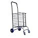 QIAOLI Carrello Portaspesa Carrello della Spesa con Ruote girevoli rotolanti Carrello di utilità Pieghevole con Manico Ampio Cuscino per Il Libro della Lavanderia della drogheria Trolley per la Spesa