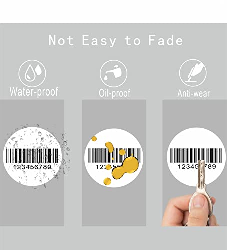 Hybsk 2 inch Circle Direct Thermal Labels Round Printable Stickers for Barcodes, Name Tag, DIY Design, Inventory– Compatible with Zebra, Rollo and More-750 pcs（2 inch,White） image 1