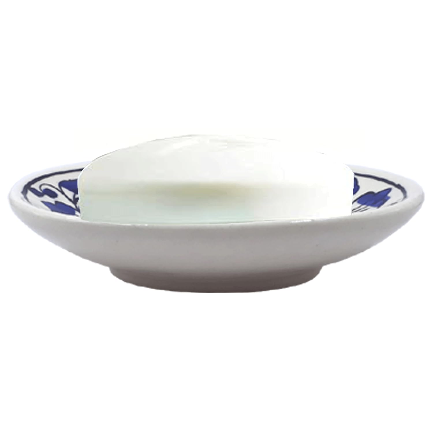 LOOKS FIRST Soap Holder for Bathroom Shower Wash Basin with Drain Hole Beautiful Ceramic Soap Case Stand with Drain Easy Cleaning, for Shower Bathroom Kitchen Sink Bathtub Bathroom Accessories - Image 2 thumbnail
