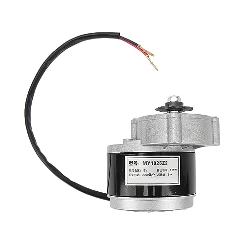 Alomejor 12V 250W MY1025Z2 Gear Reduction Electric Motor Three Wire Controller with Knob Switch for Scooter Motorcycle
