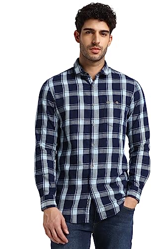 Image of Peter England Men's Cotton Slim Fit Shirt