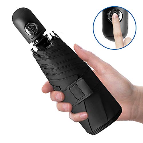 Bodyguard Mini Travel Umbrella, Compact Umbrella Windproof Folding Rain Umbrella Auto Open/Close Lightweight