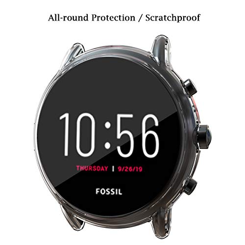 Suoman 3-Pack For Fossil Gen 5 Julianna Watch Case, All-Around Protective Tpu Bumper Cover Screen Protector Case For Fossil Gen 5 Julianna Smartwatch (Not Fit For Other Fossil Watch Models) #TOP5