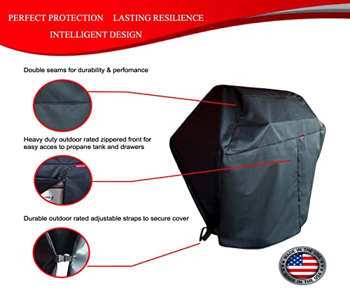 Windproof Covers 36” Heavy Duty Premium Quality Bbq Grill Cover To Fit Lynx Cart Grill #TOP1