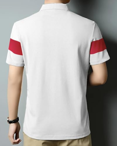 Image of Nobel Monk Men's Regular Fit Polo T Shirt |Half Sleeves |Collar Tshirts |Casual T-Shirt for Men