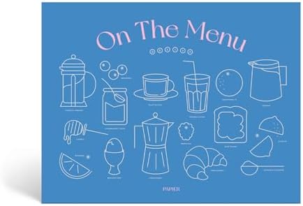 Papier On The Menu Weekly Meal Planner & Shopping List Pad | 1 Pa...