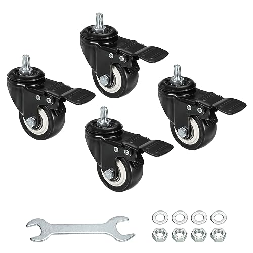 Roulettes pivotantes M8 anti-bruit pour supprimer les traces sur le sol