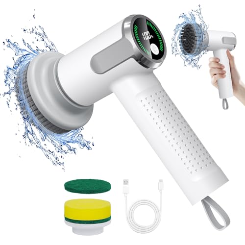 FIVAVA Elektrische Reinigungsbürste,Electric Cleaning Brush,Spin Scrubber,2 Reinigungsmodi Elektrische Bürste zum Putzen,Fugenbürste Elektrisch Geeignet für Zuhause