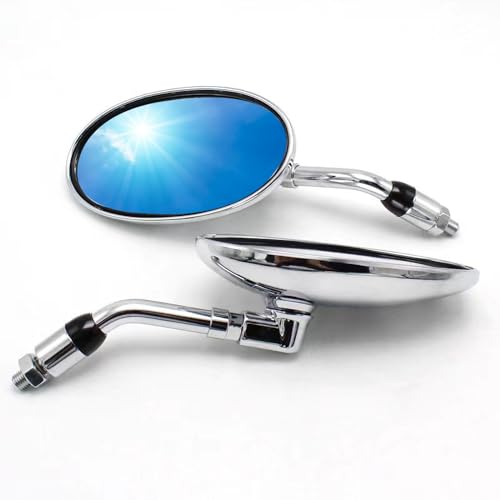 Archnote �o�C�N �~���[ 10mm ���E �Z�b�g �V���[�g �I�[�o�� ���蔲�� �傫�� �ėp �ȉ~ �^ �p�i ���b�L �V���o�[