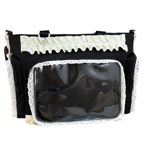 Sac Ita Bag bandoulière en nylon à volants et dentelle pour épingles et badges style Y2K