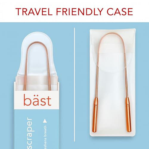 Image of Tongue Scraper • 100% Copper (2 Pack) Premium Tongue Cleaner • Improve Oral Health • Ayurvedic Cleaning Tool