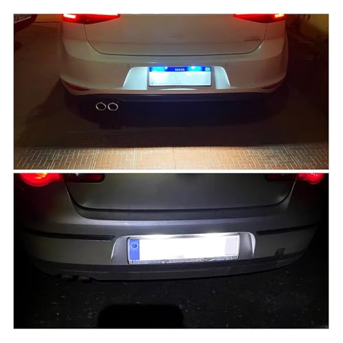 Luces LED para matrícula de Audi A1 A3 A4 A6 A7 kit de 2 piezas homologadas 3